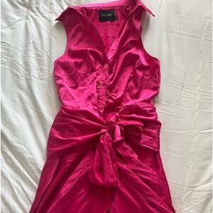 DO+BE pink dress tie front